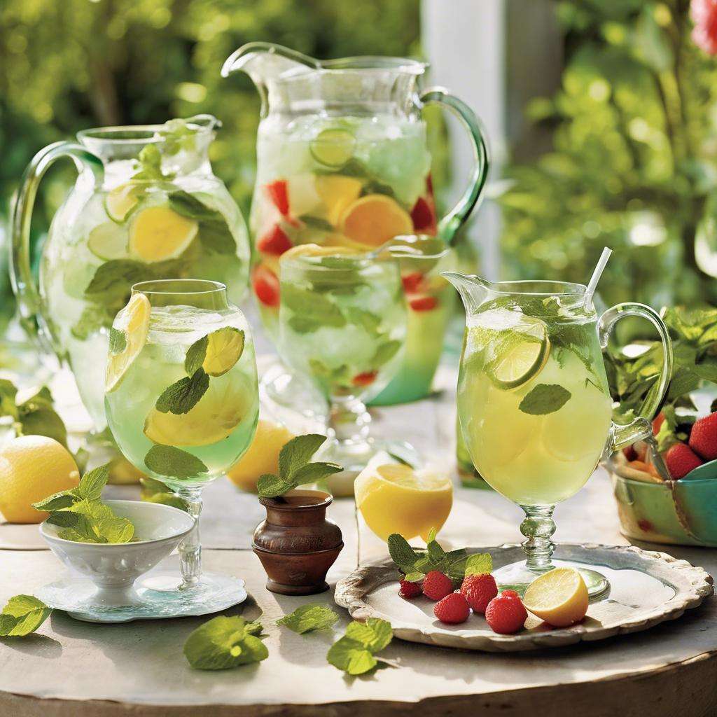 Refreshing mint beverages