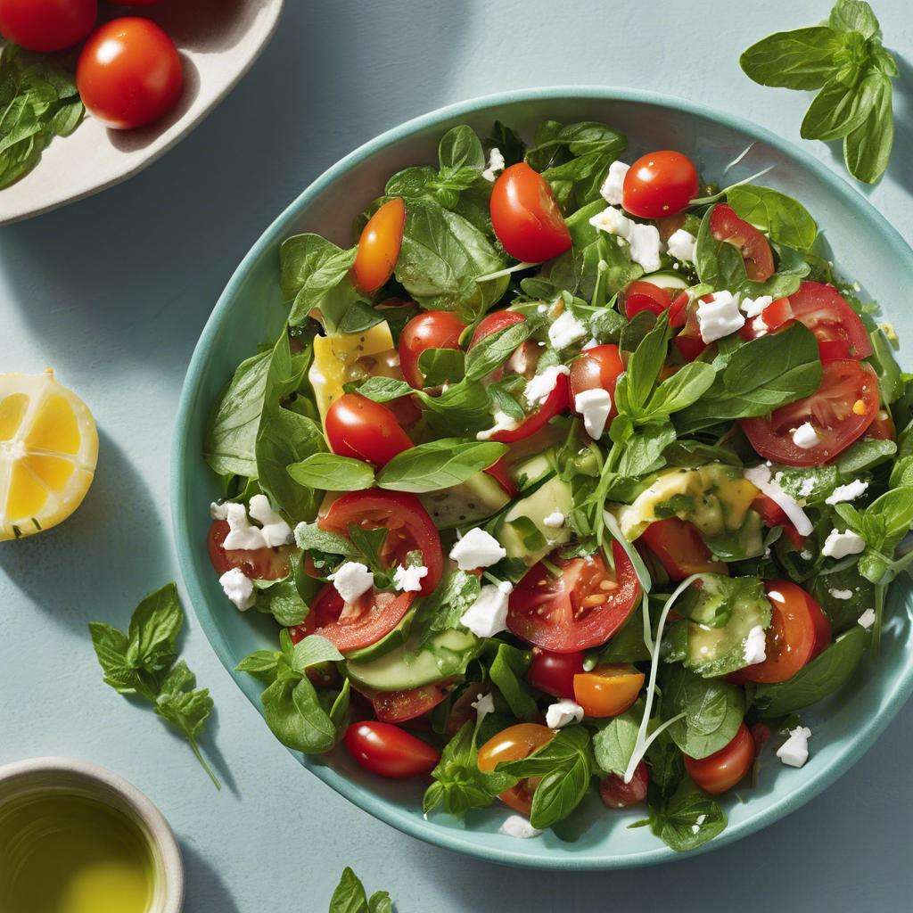 Fresh salad with mint