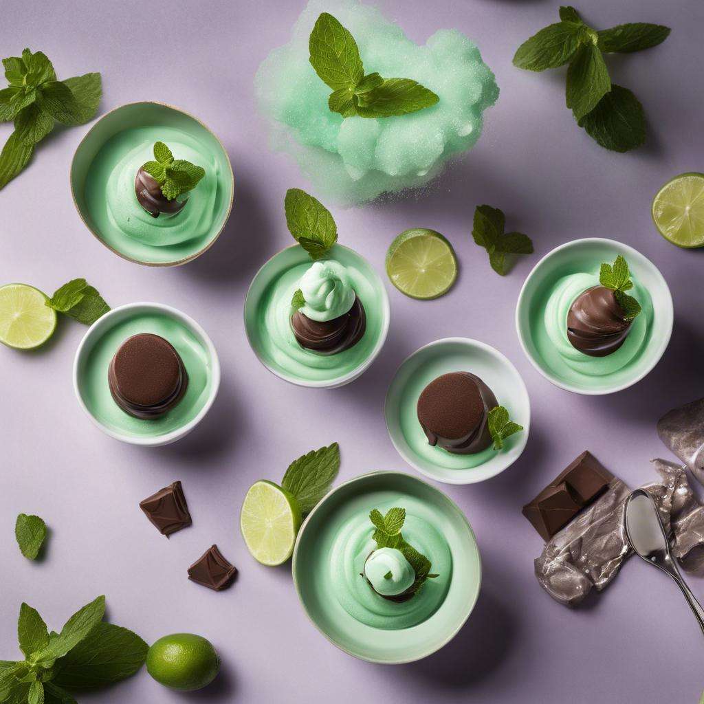 Mint-infused desserts